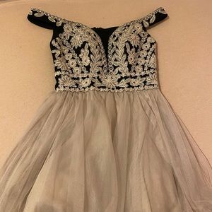Off the shoulder formal dress